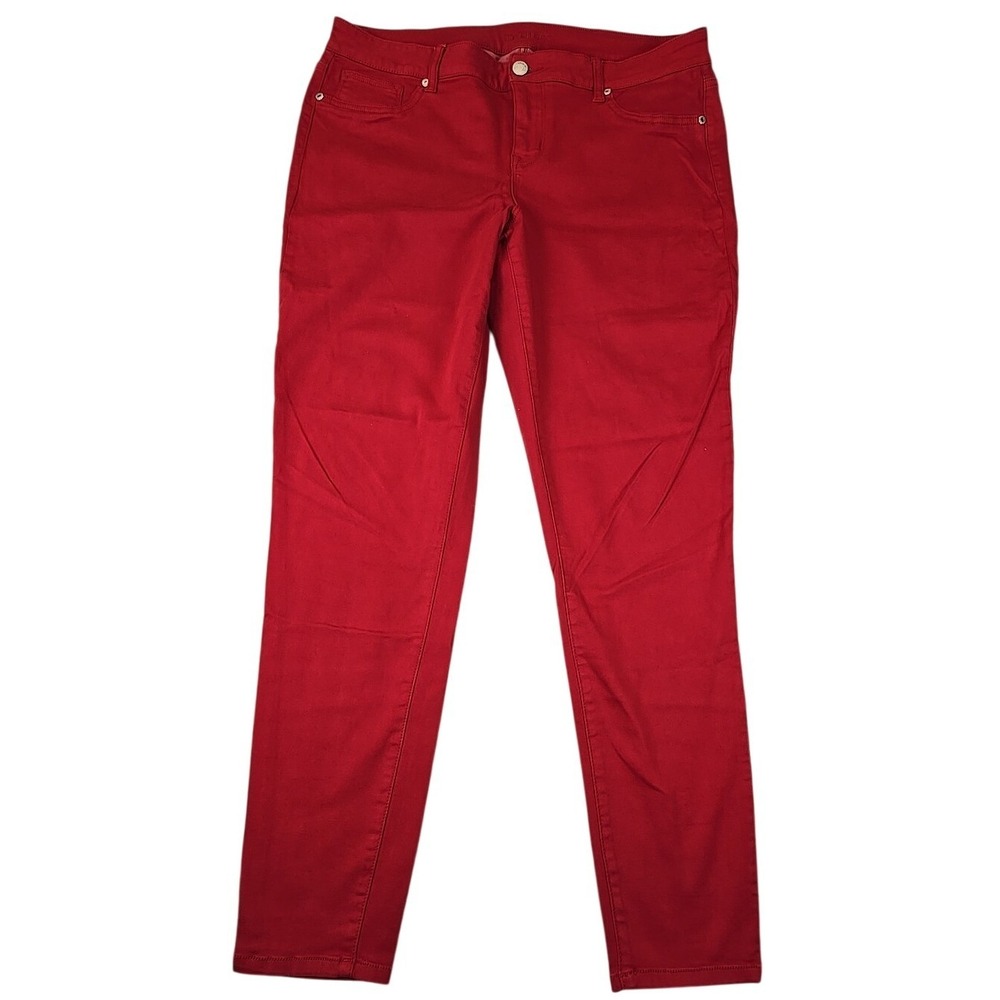MAURICES Women's Red XXL Jegging‎ Pants Long Stretchy Inseam 31"